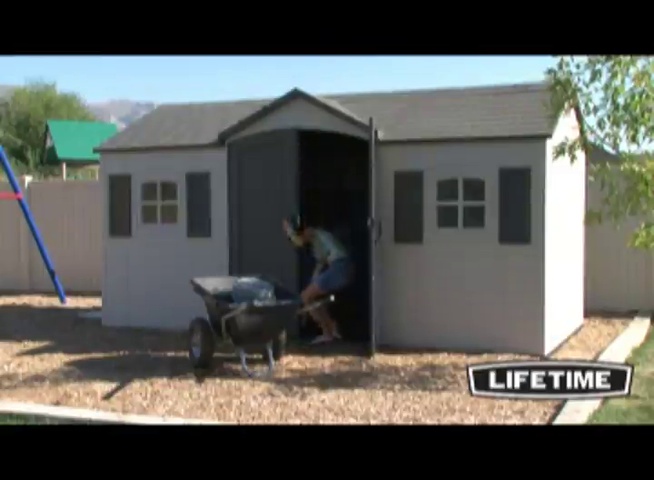 Amazon.com : Lifetime 6446 Outdoor Storage Shed, 8 x 15 Foot